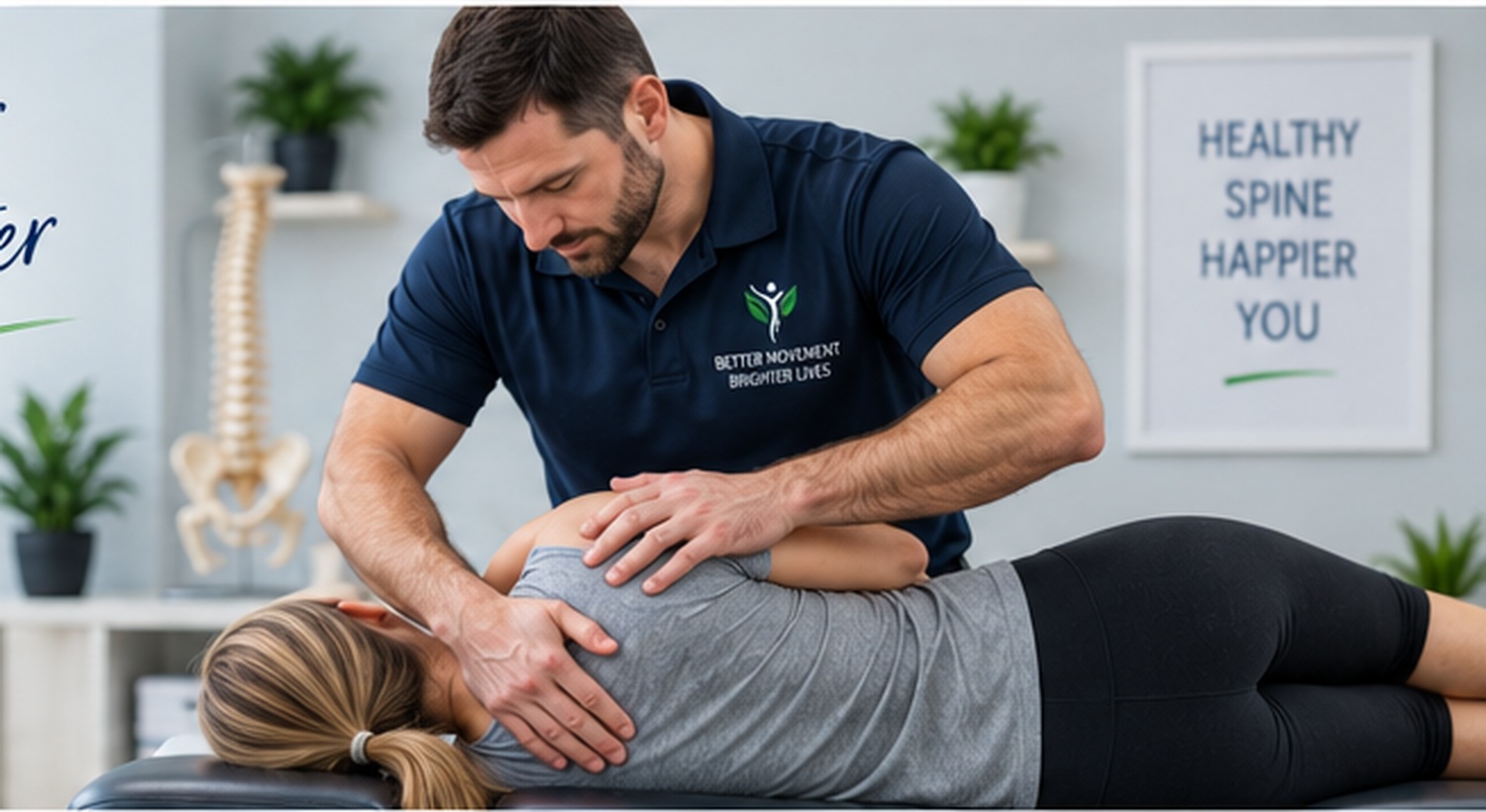 Professional chiropractic treatment in a modern clinic